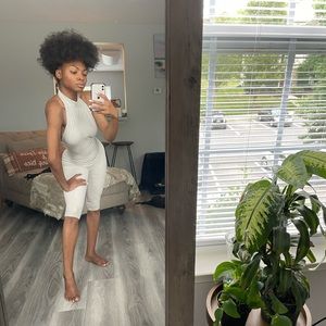 Cream Sleeveless Bodysuit